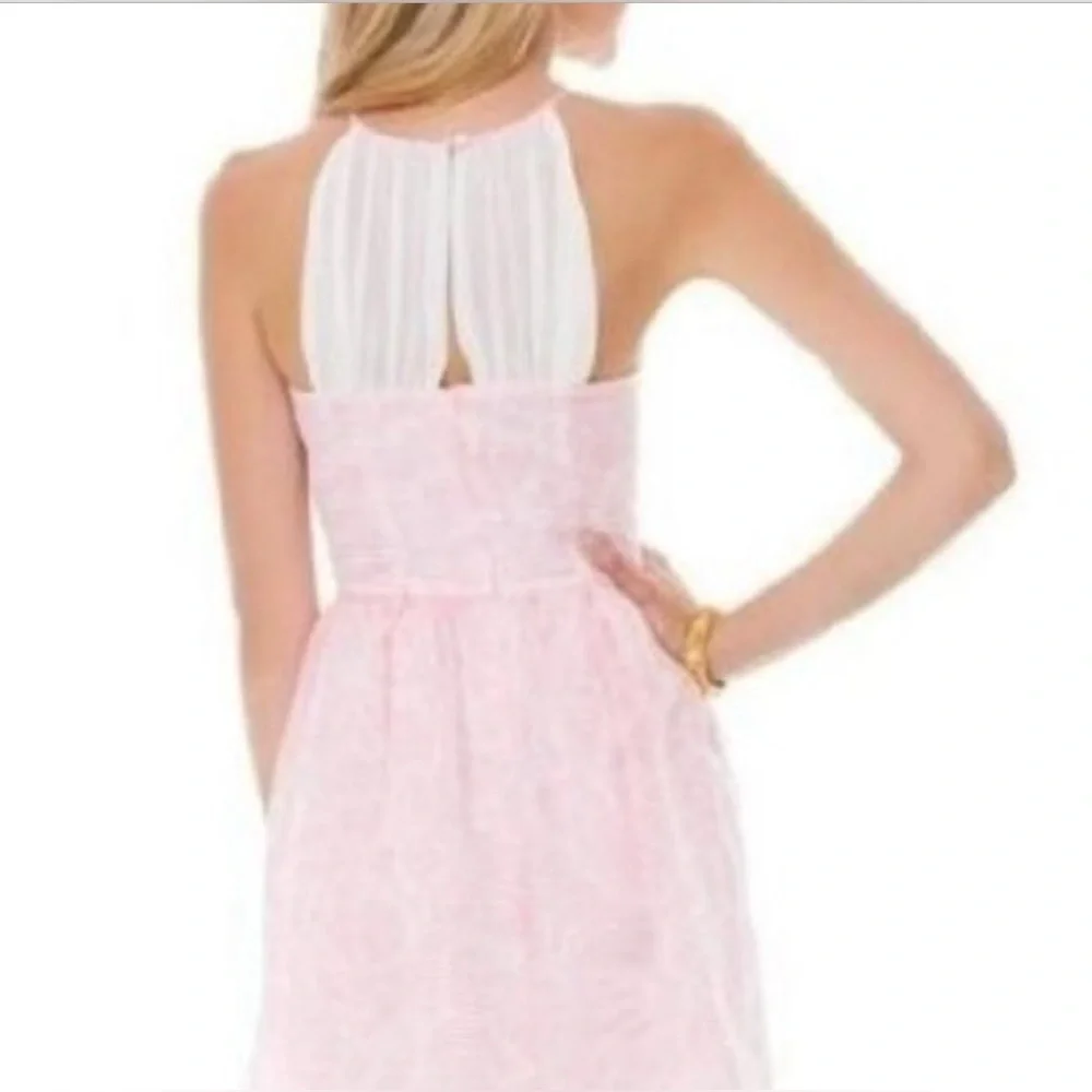 Lilly Pulitzer Kailey Dress Pink & White Size 2 - Picture 2 of 11